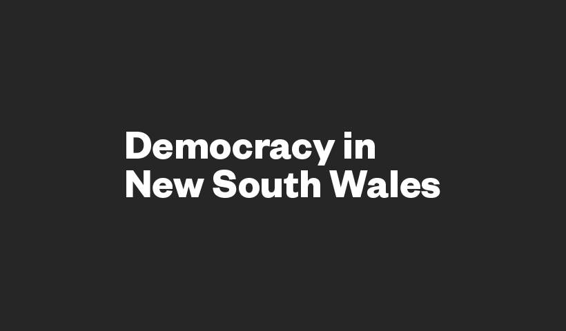 Timeline of Democracy in NSW